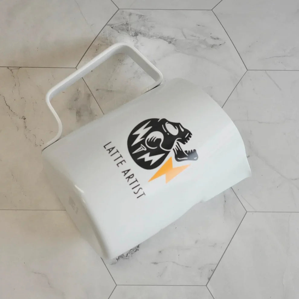 WPM - Latte Art with a Soul Milk Pitcher 450ml Round Spout / White