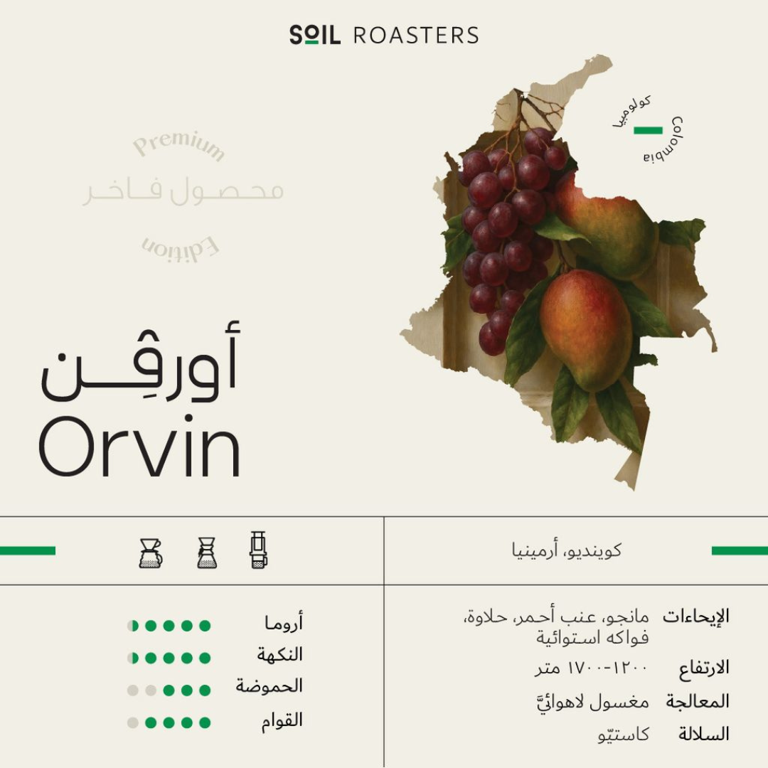 Soil - Colombia Orvin - Omni Roast 250g