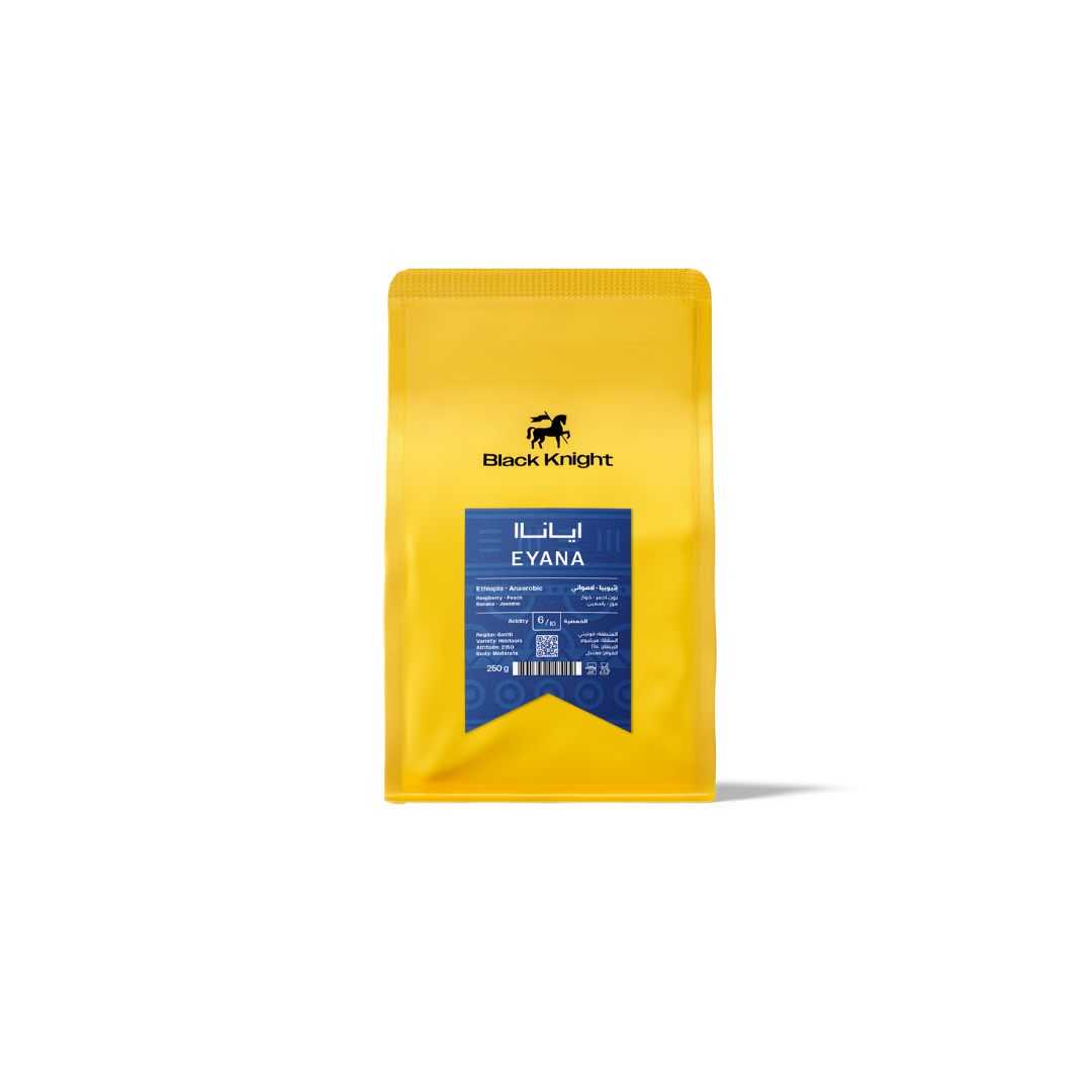 Black Knight Ethiopia Eyana omni roast specialty coffee beans by Not Just Beans ☕