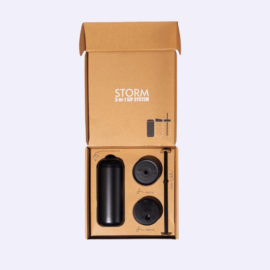 Storm Carter Mug Matte Black 16oz coffee mug by Not Just Beans ☕🖤