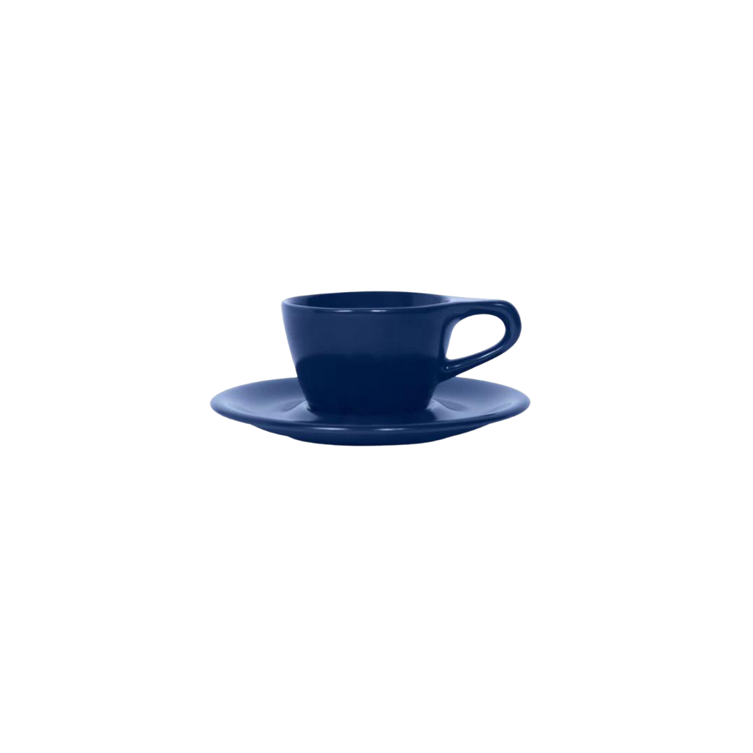 Lino - Cappuccino Blue with Saucer 177ml