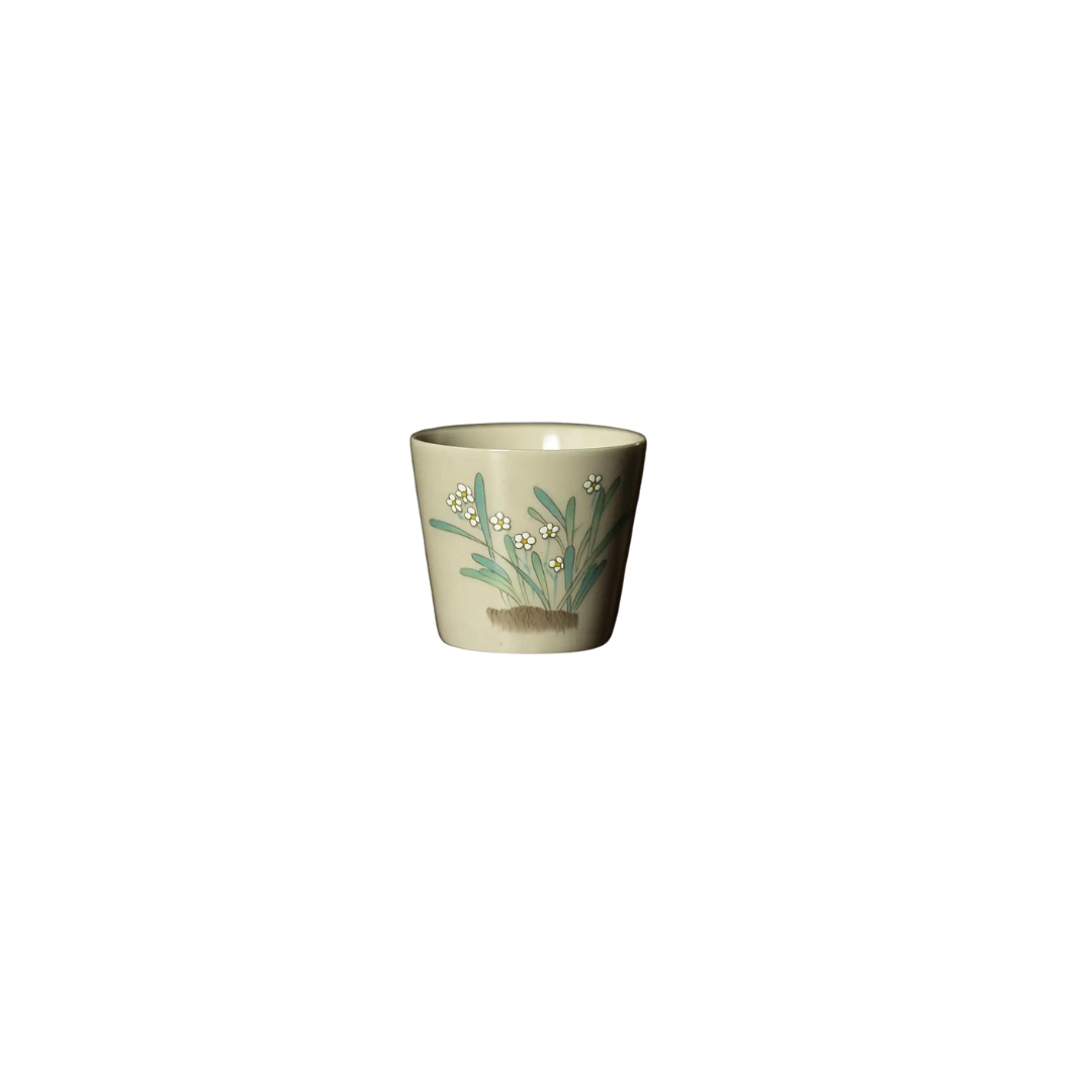 Ceramic Herb Gray Cup - 45ml