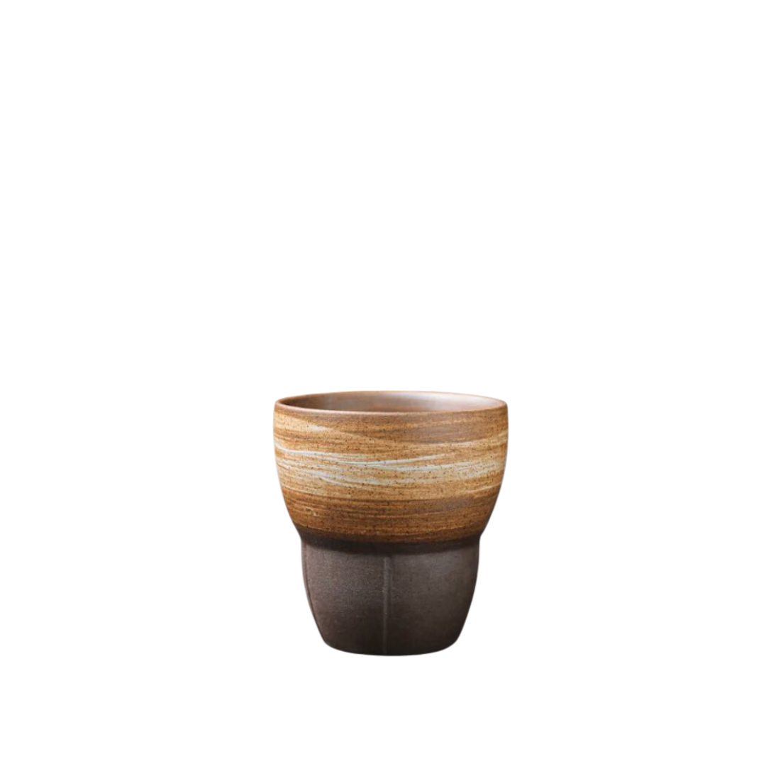 Ceramic - Small Cups Solar Brown/Orange 170ml