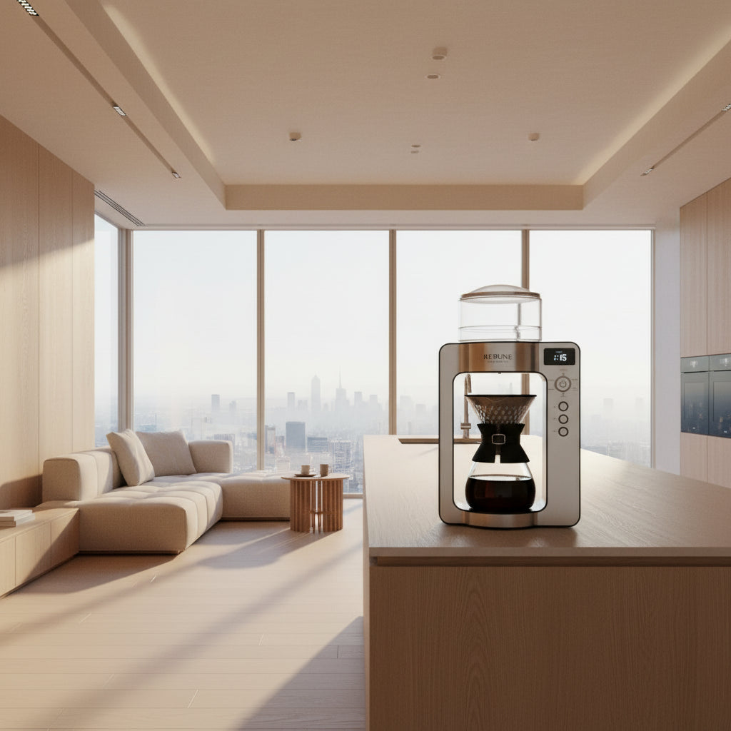 REBUNE Professional Coffee Dripper Machine - Grey