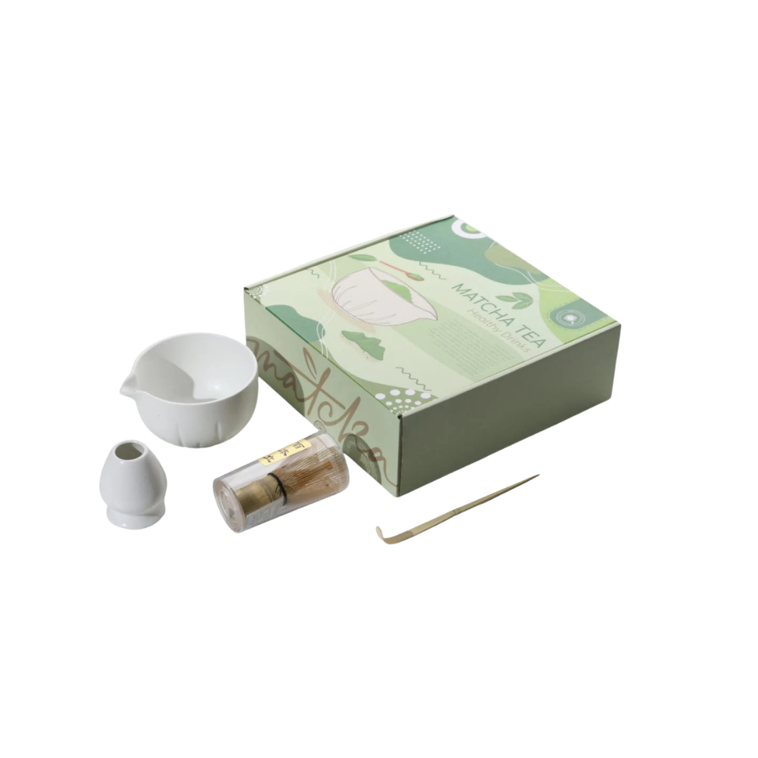 Matcha Preparation Kit – White with MC11 Spout