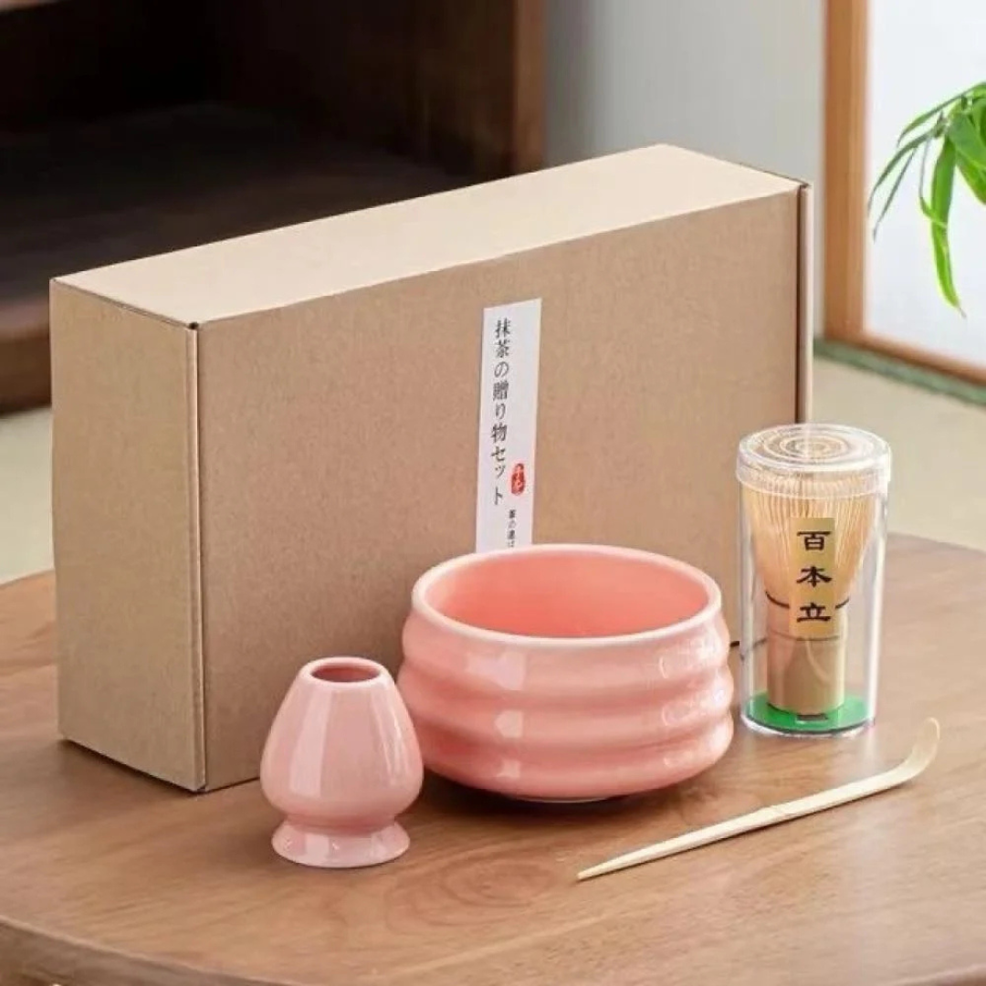 Traditional Matcha Tool Set - Pink