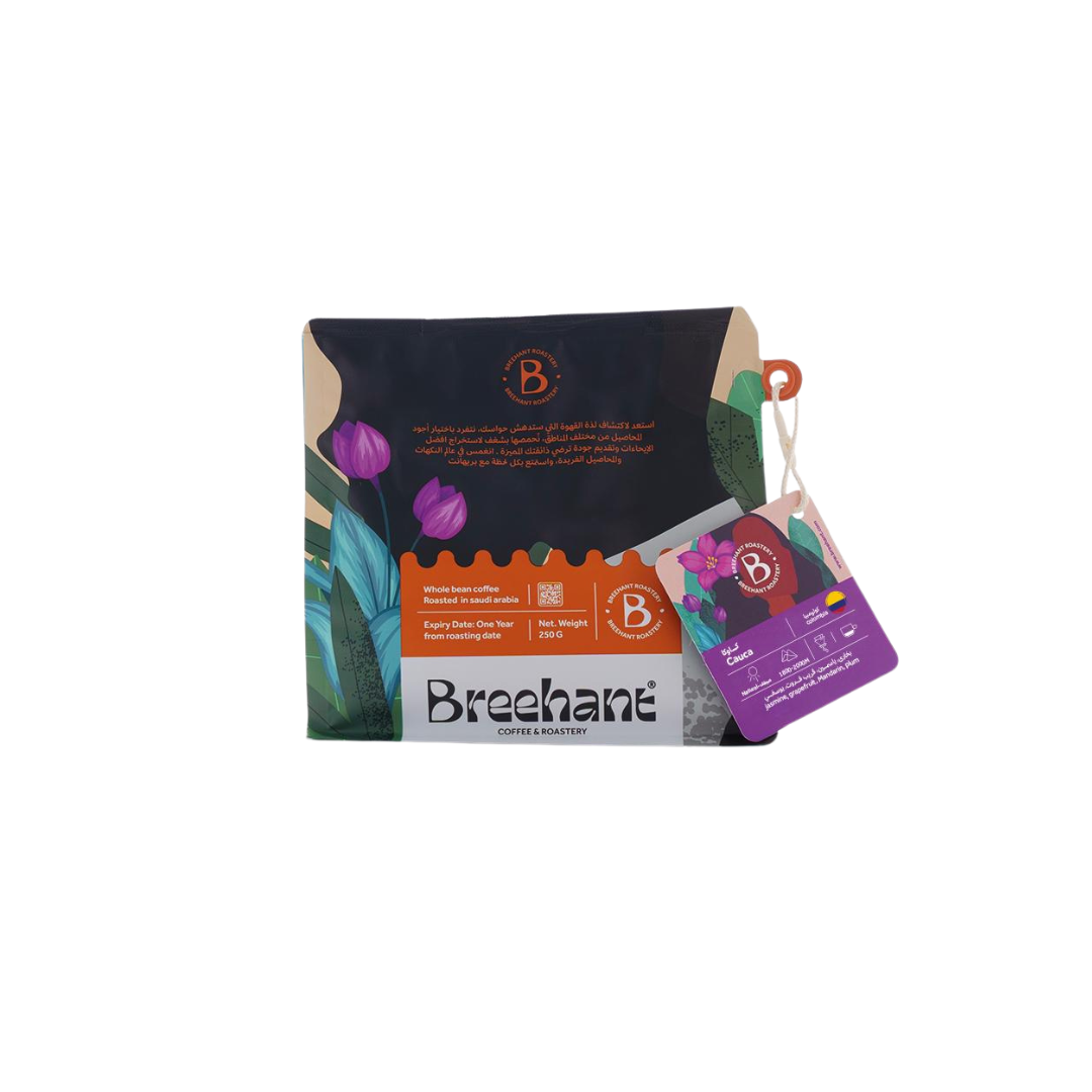 Breehant Colombia Cauca omni roast specialty coffee beans by Not Just Beans ☕