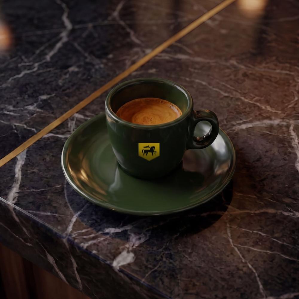 Black Night Perugia Espresso Cup – Olive Green | IPA Italy