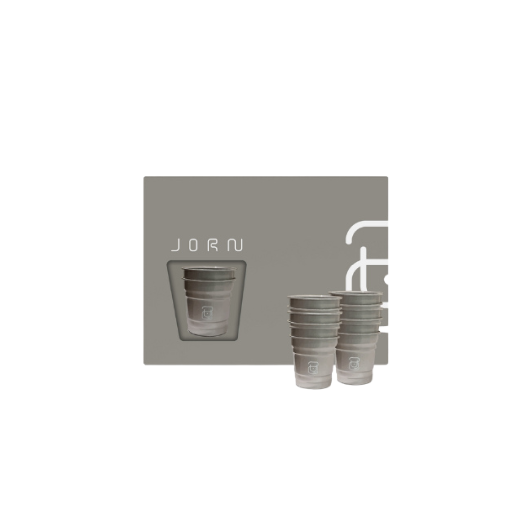 Steel Cups Box from Jorn – 10 Pieces