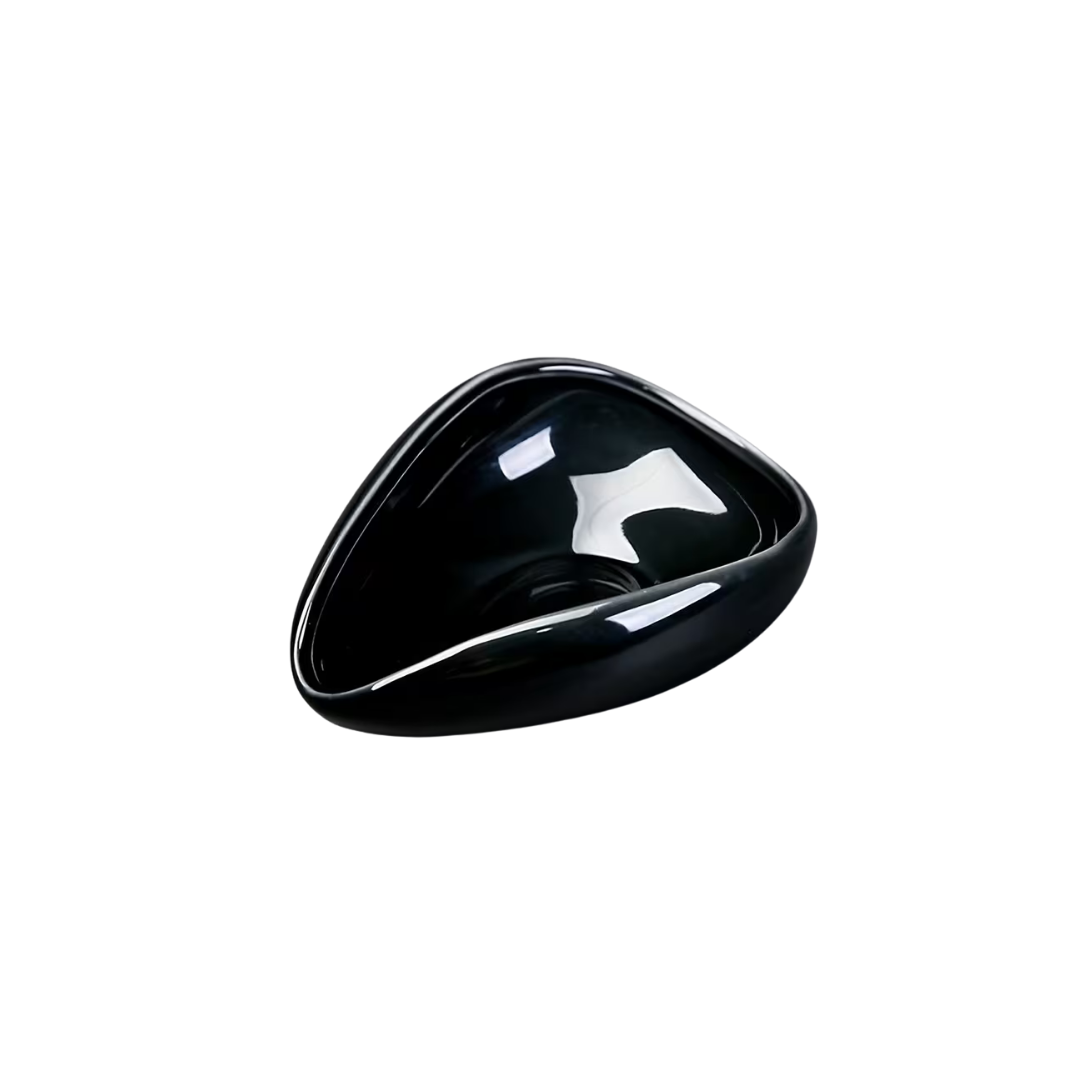 Premium Porcelain Dosing Cup – Coffee & Tea (Black)