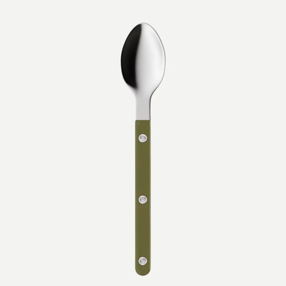 Sabre Paris - Espresso Spoon 11cm Shiny Green Fern