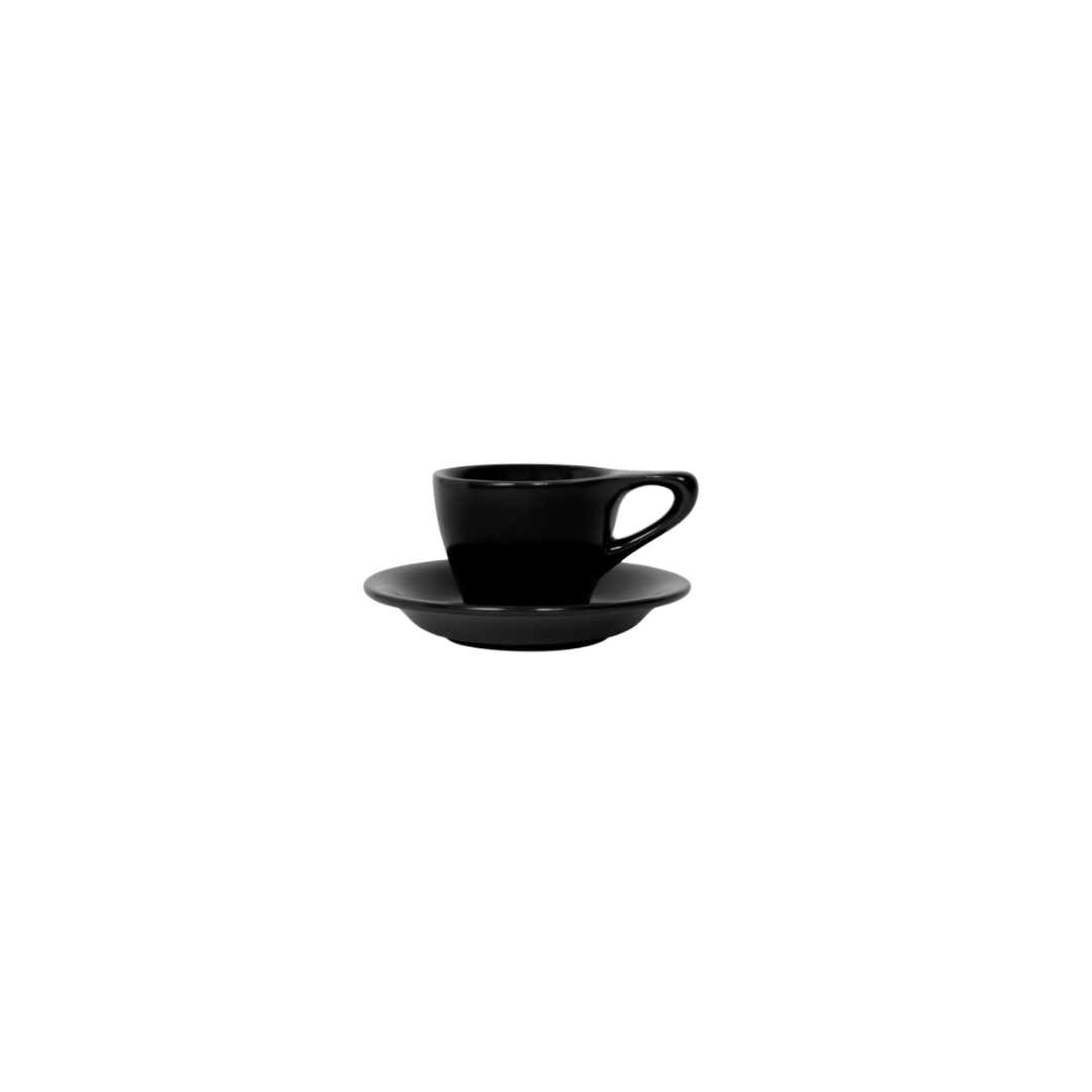 Lino - Espresso Black with Saucer 89ml