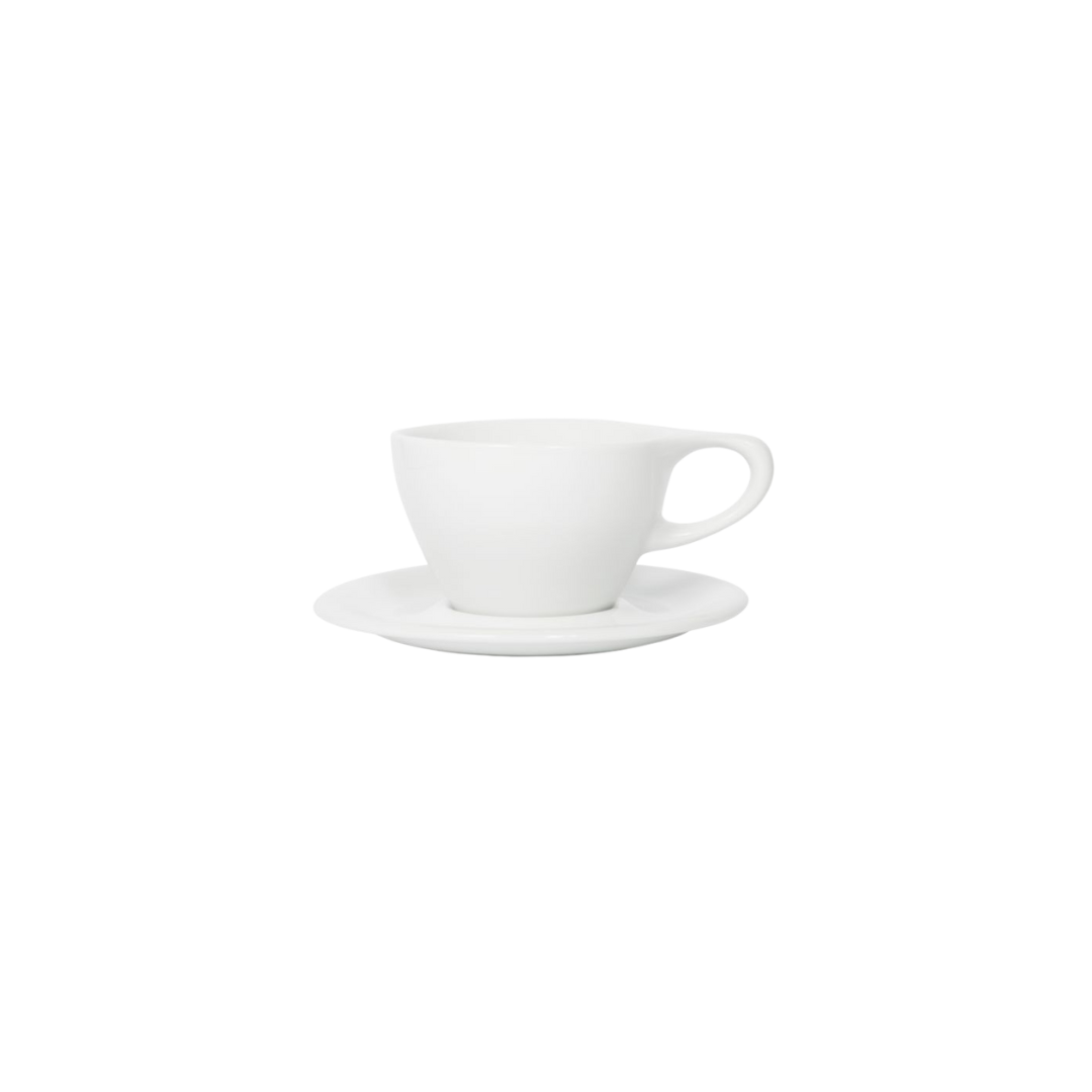 Lino  - Cappuccino White with Saucer 177ml