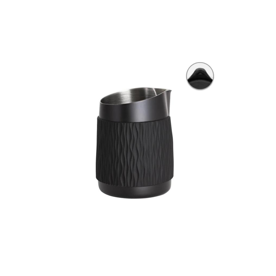 WPM - Handless Milk Pitcher 450ml Round Spout / Black with Black Sleeve
