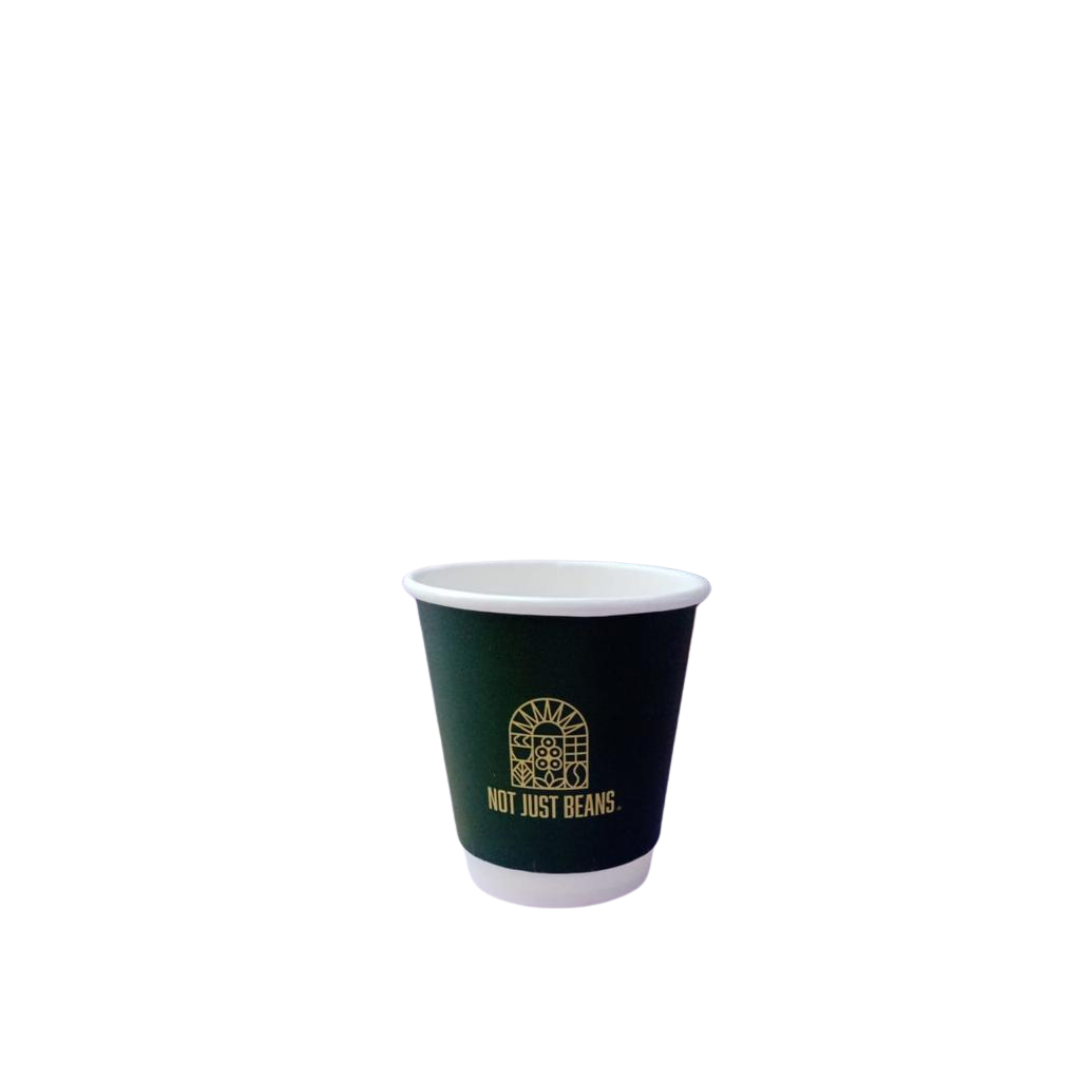 Not Just Beans Paper Cups - Flat White 160ml 12 Pcs