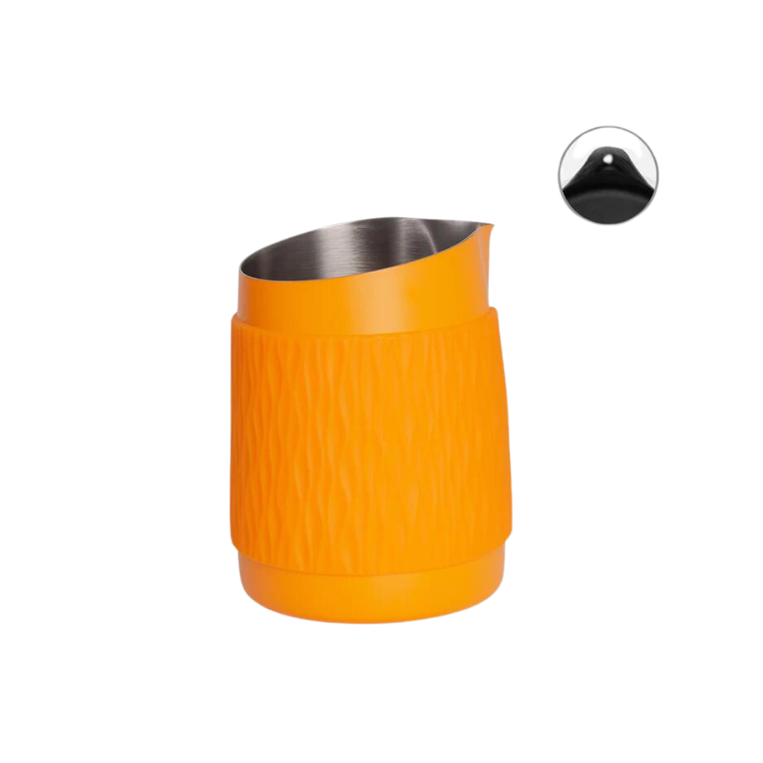 WPM - Handless Milk Pitcher 450ml Round Spout / Osafe Orange Silicon
