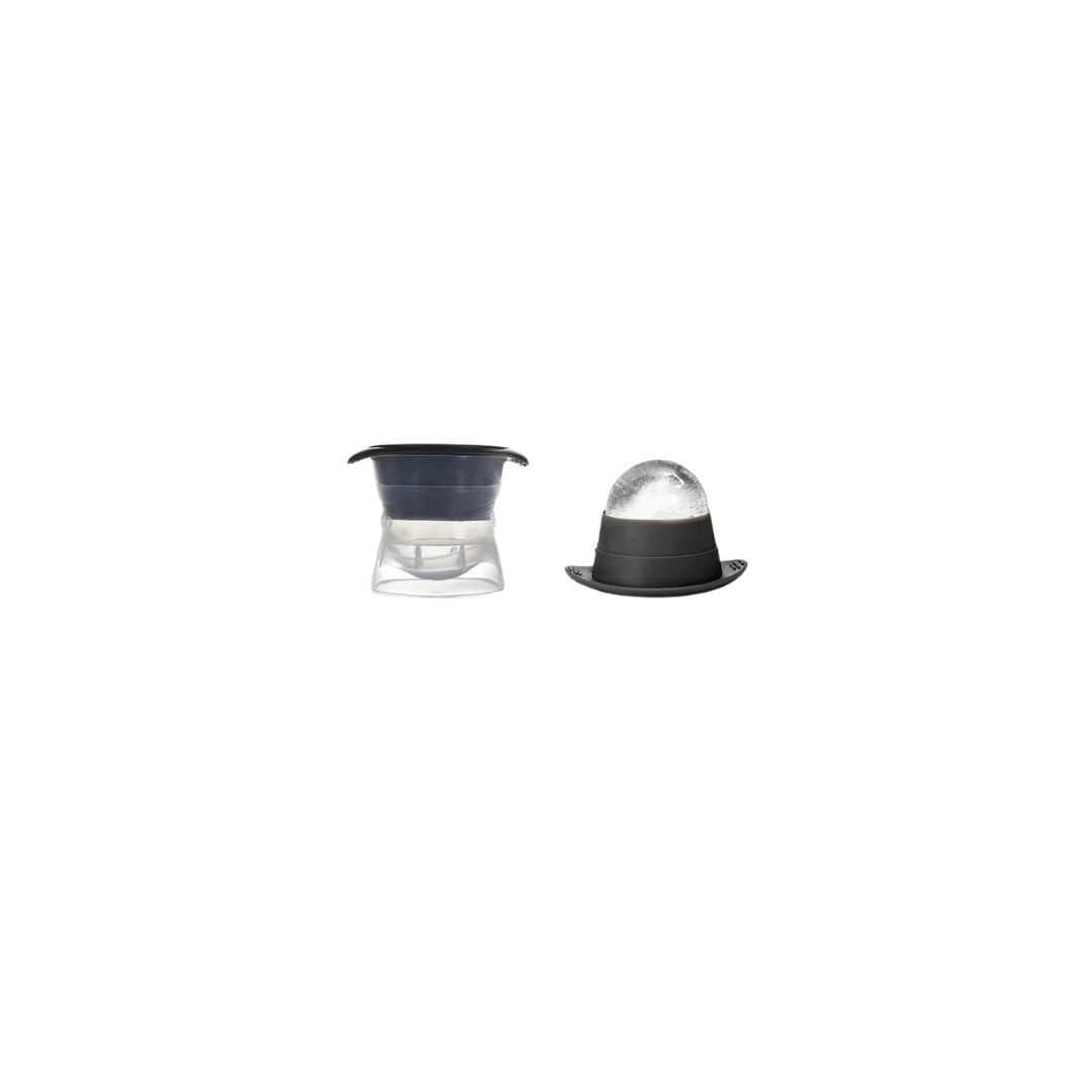 Silicone ice sphere mold for making round ice balls for cold brew and coffee drinks by Not Just Beans ☕🧊
