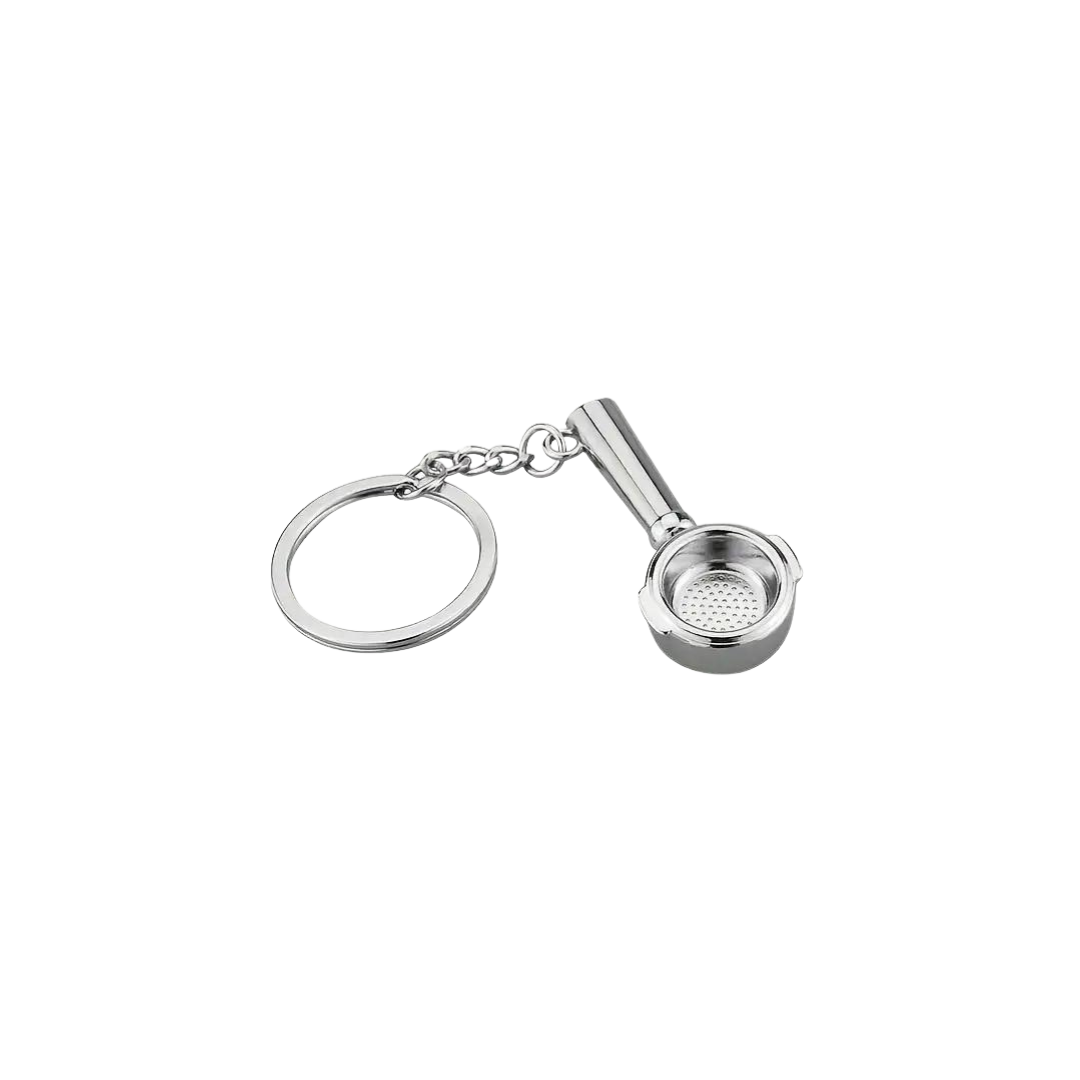 Coffee Tools Keychains Silver Portafilter