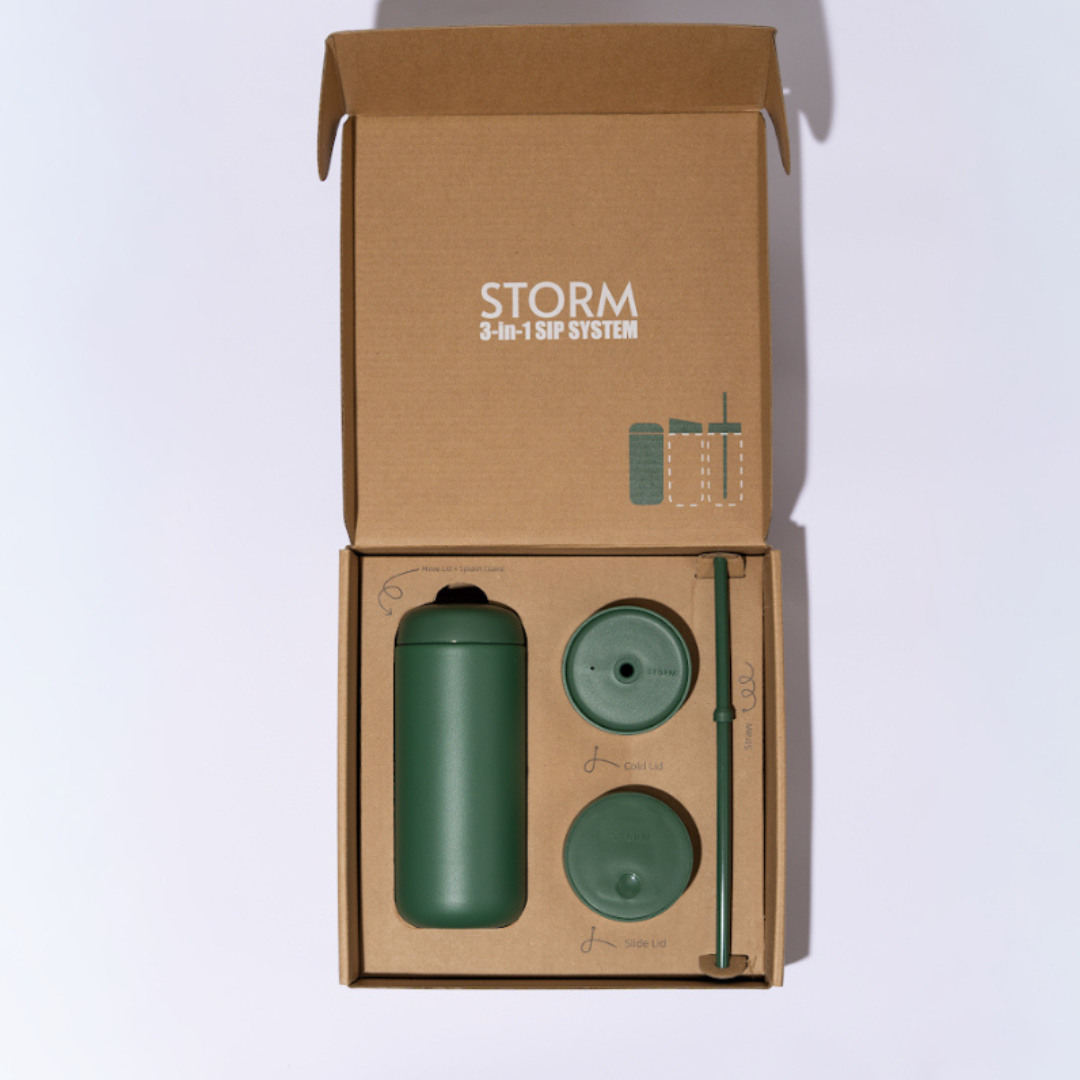 Storm Carter Mug Cargo Green 16oz coffee mug by Not Just Beans ☕🟢