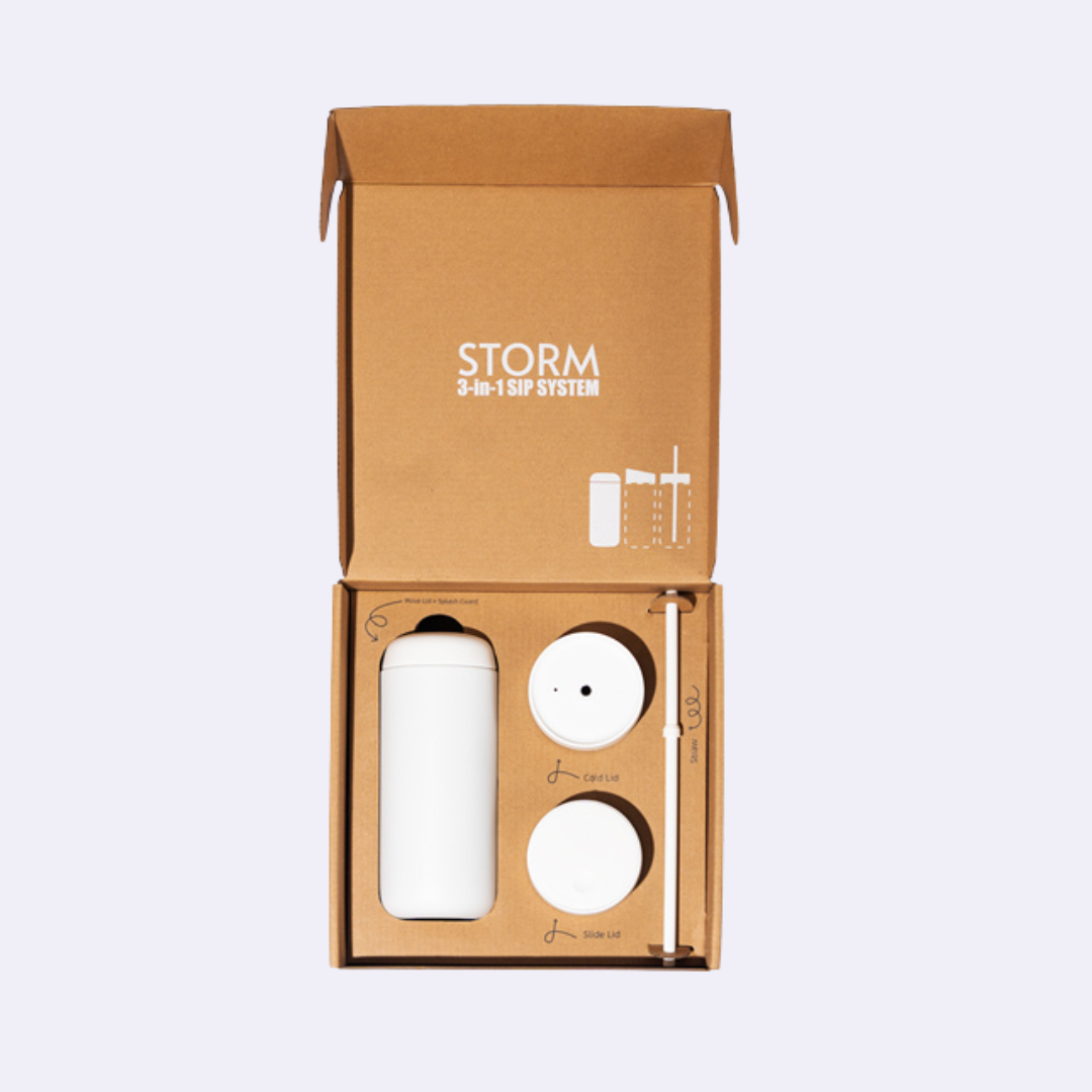 Storm Carter Mug Matte White 16oz coffee mug by Not Just Beans ☕🤍