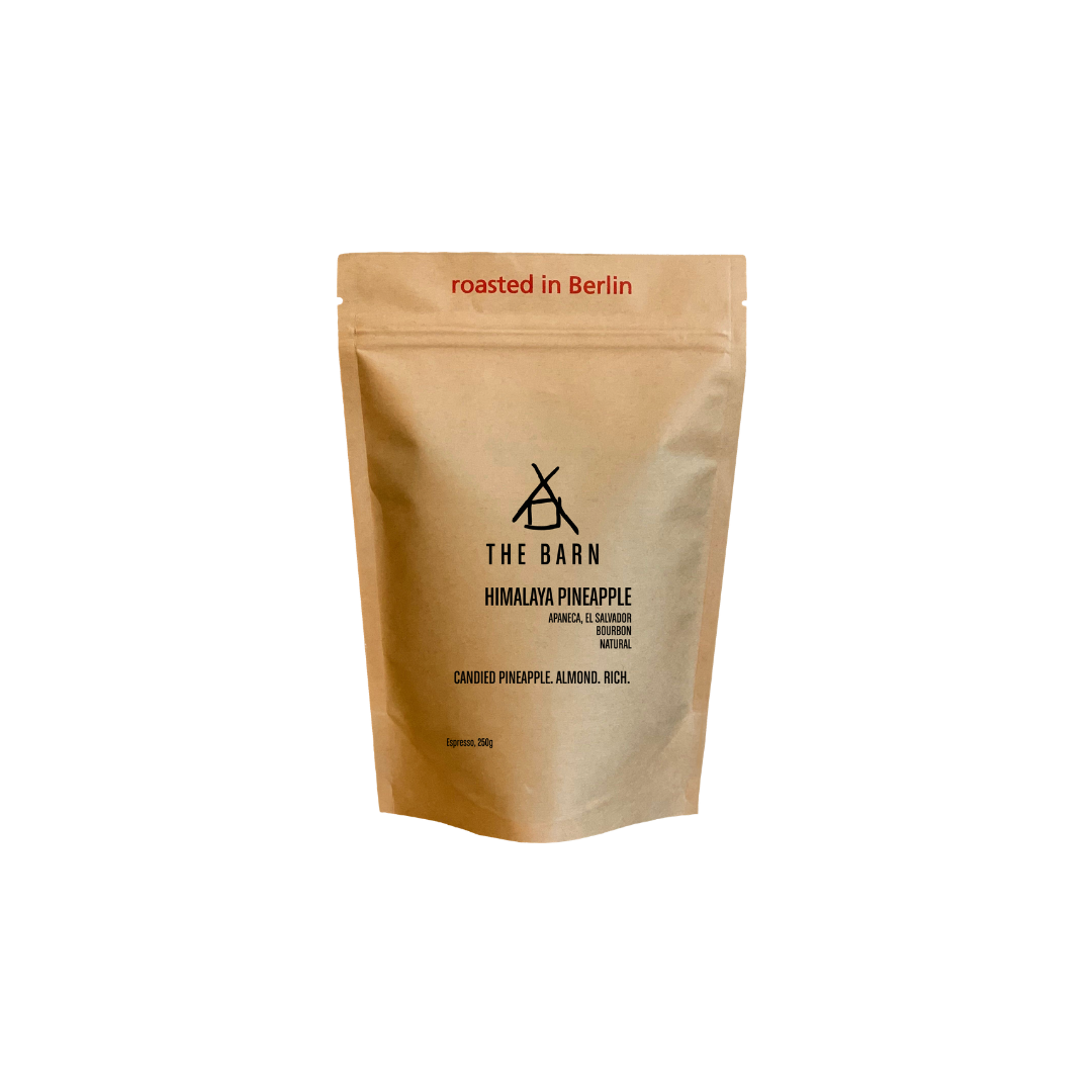 The Barn ElSalvador Himalaya Pineapple espresso roast specialty coffee beans by Not Just Beans