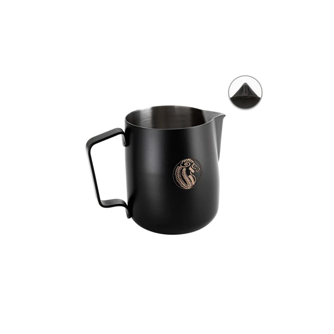 WPM Competition Pitcher Knot Knot 600ml milk pitcher for latte art by Not Just Beans ☕