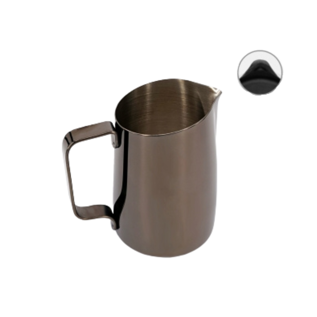 WPM - Milk Pitcher 450ml Round Spout / Titanium Black